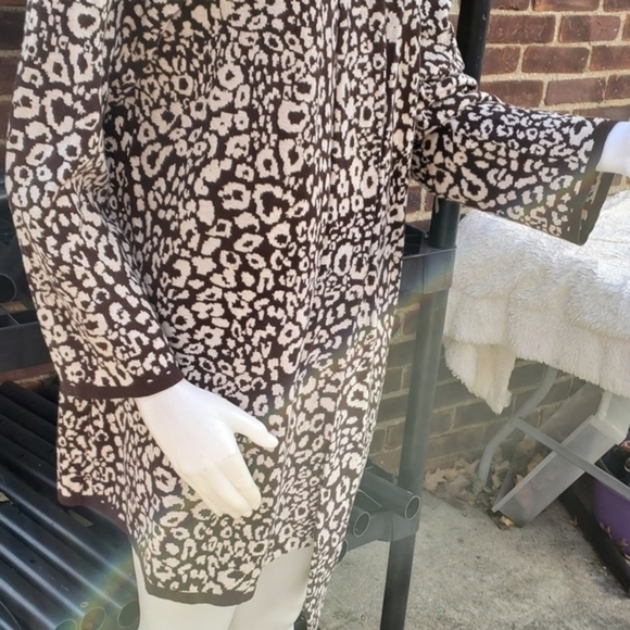 Style & Company Animal print‎ open cardigan 1X - Picture 6 of 9